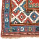 Antique Caucasian Bordjalou Kazak Rug, Ca 1880, All Natural Dyes
