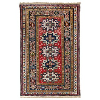 Antique Caucasian Chi Chi Shirvan Rug. Rare Collectors Carpet