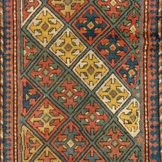 Antique Caucasian Armenian Kazak Rug, 100% Wool & All Natural Dyes