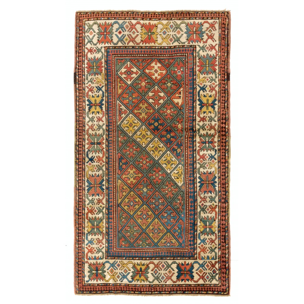 Antique Caucasian Armenian Kazak Rug, 100% Wool & All Natural Dyes