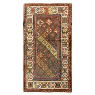Antique Caucasian Armenian Kazak Rug, 100% Wool & All Natural Dyes