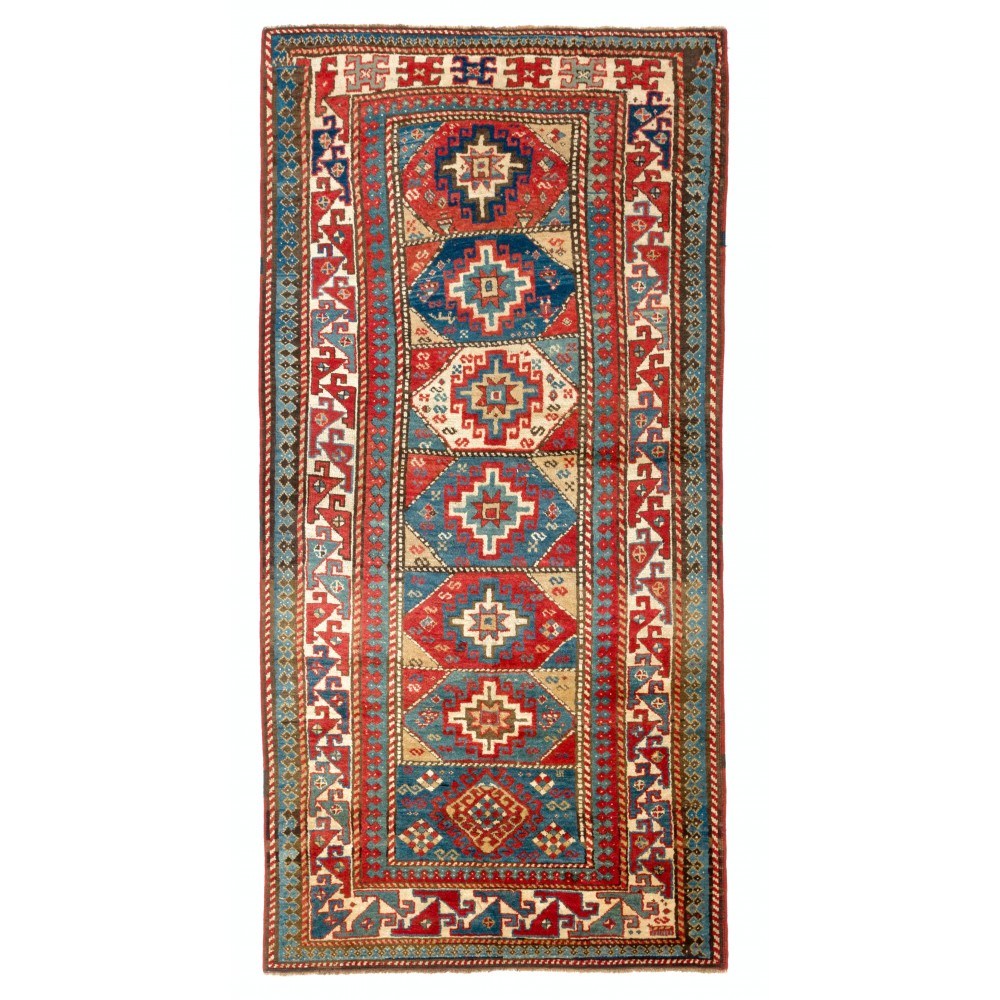 Antique Caucasian Moghan Kazak Rug, 19th Century