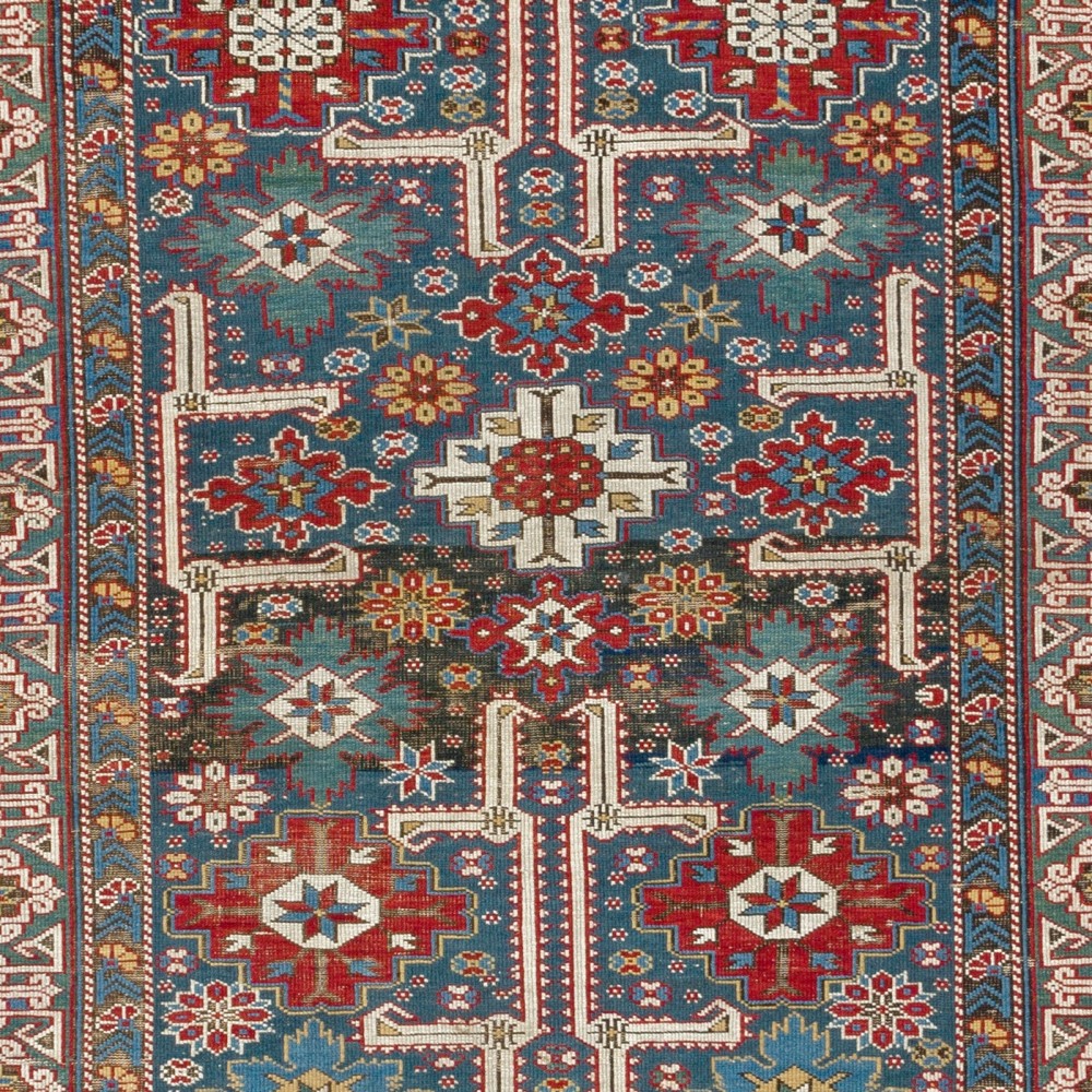 Exceptional Antique Caucasian Kuba "Karagashli" Rug, Circa 1875