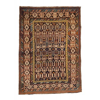 Rare Antique Caucasian Kuba Shirvan Wool Rug, Ca 1880