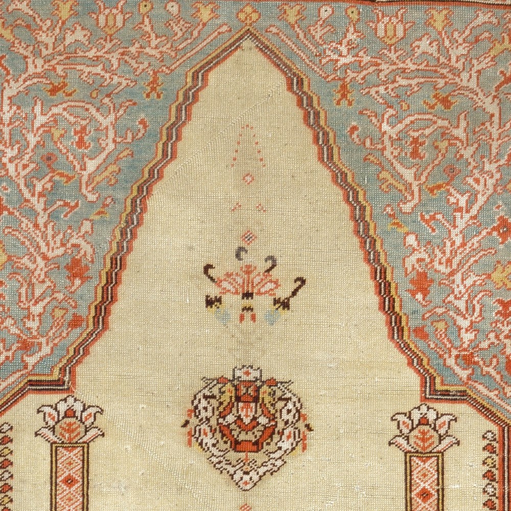 Antique Turkish Ghiordes 'Gordes' Prayer Rug, Ca 1880