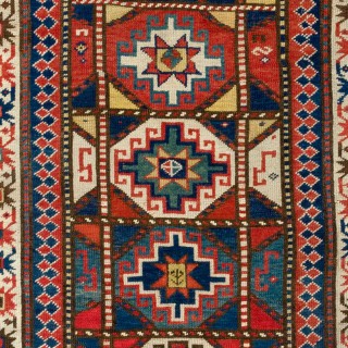 Antique Caucasian Gendje Rug, circa 1875