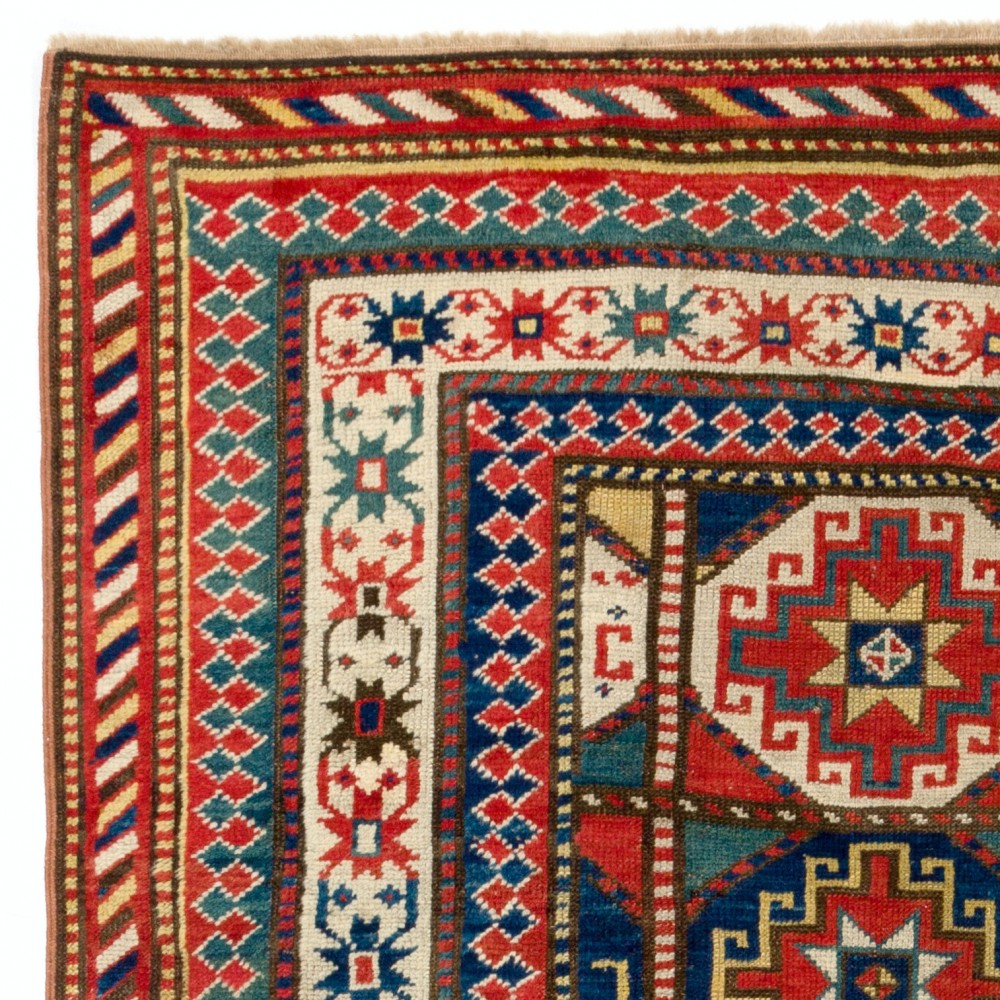 Antique Caucasian Gendje Rug, circa 1875
