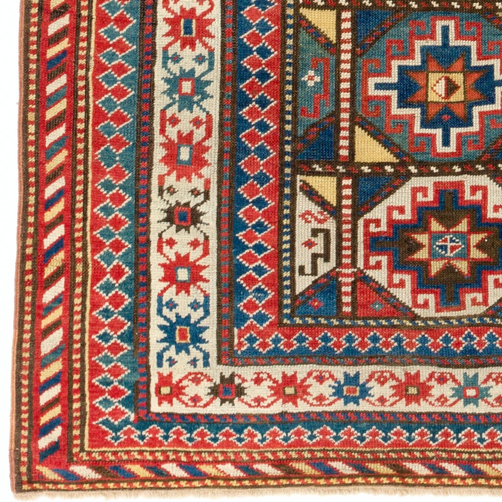 Antique Caucasian Gendje Rug, circa 1875