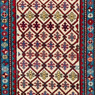 Antique Caucasian Kazak Rug, Excellent Condition, Ful Pile, All Original