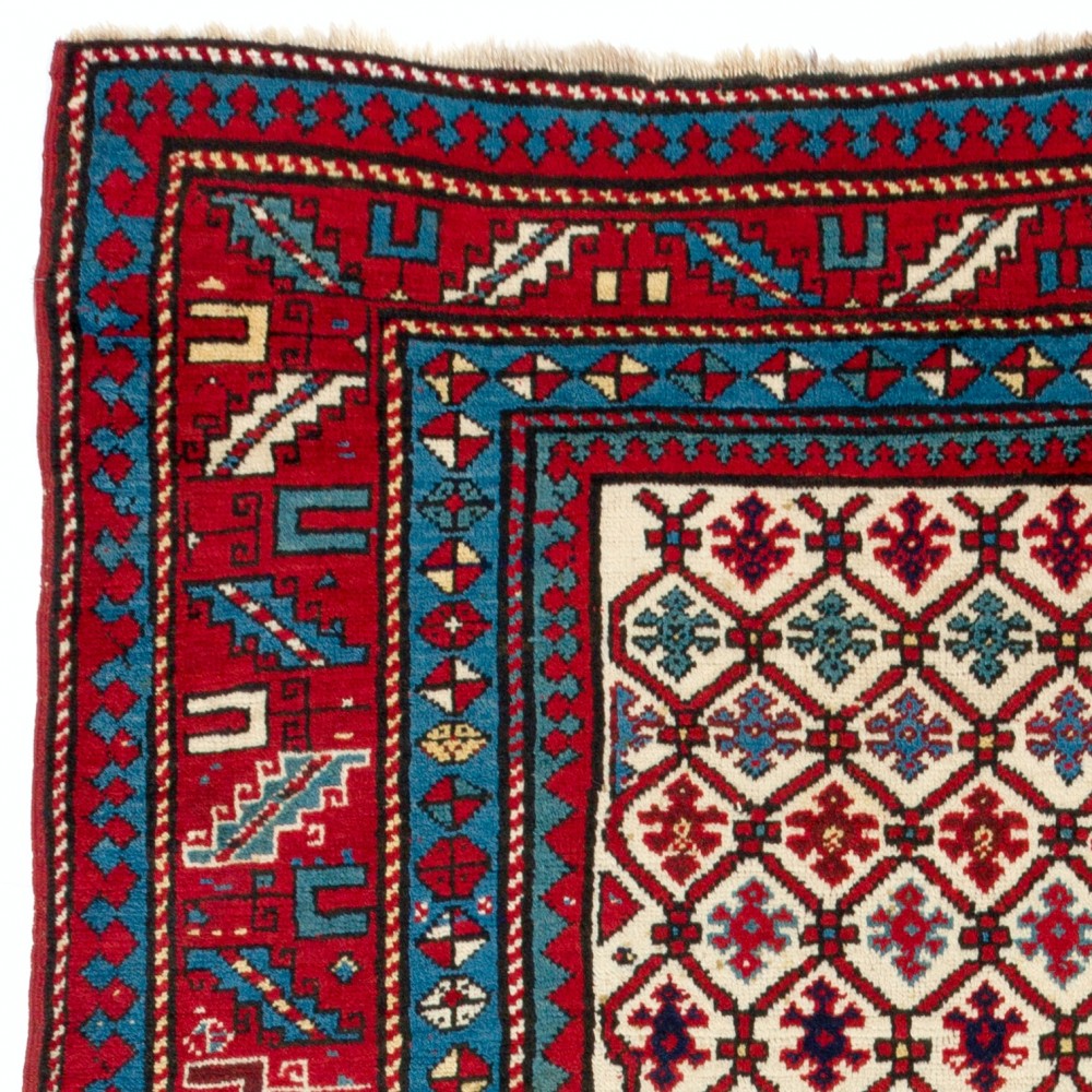 Antique Caucasian Kazak Rug, Excellent Condition, Ful Pile, All Original