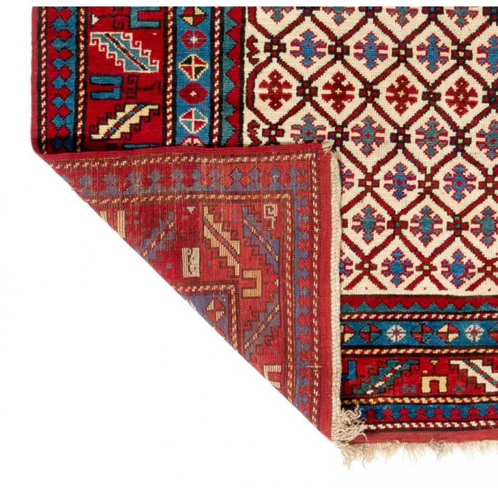 Antique Caucasian Kazak Rug, Excellent Condition, Ful Pile, All Original