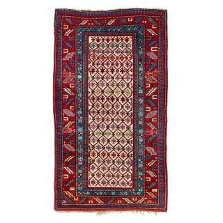 Antique Caucasian Kazak Rug, Excellent Condition, Ful Pile, All Original