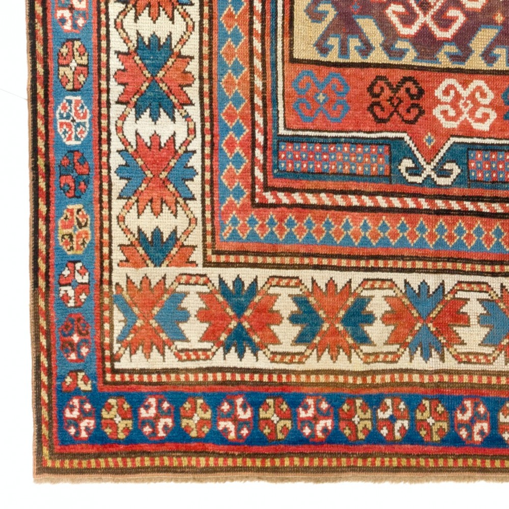 Antique Caucasian Kazak Rug, circa 1875