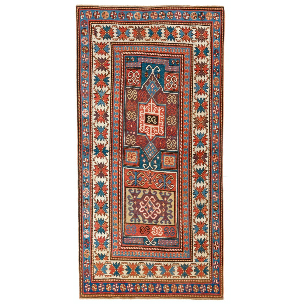 Antique Caucasian Kazak Rug, circa 1875