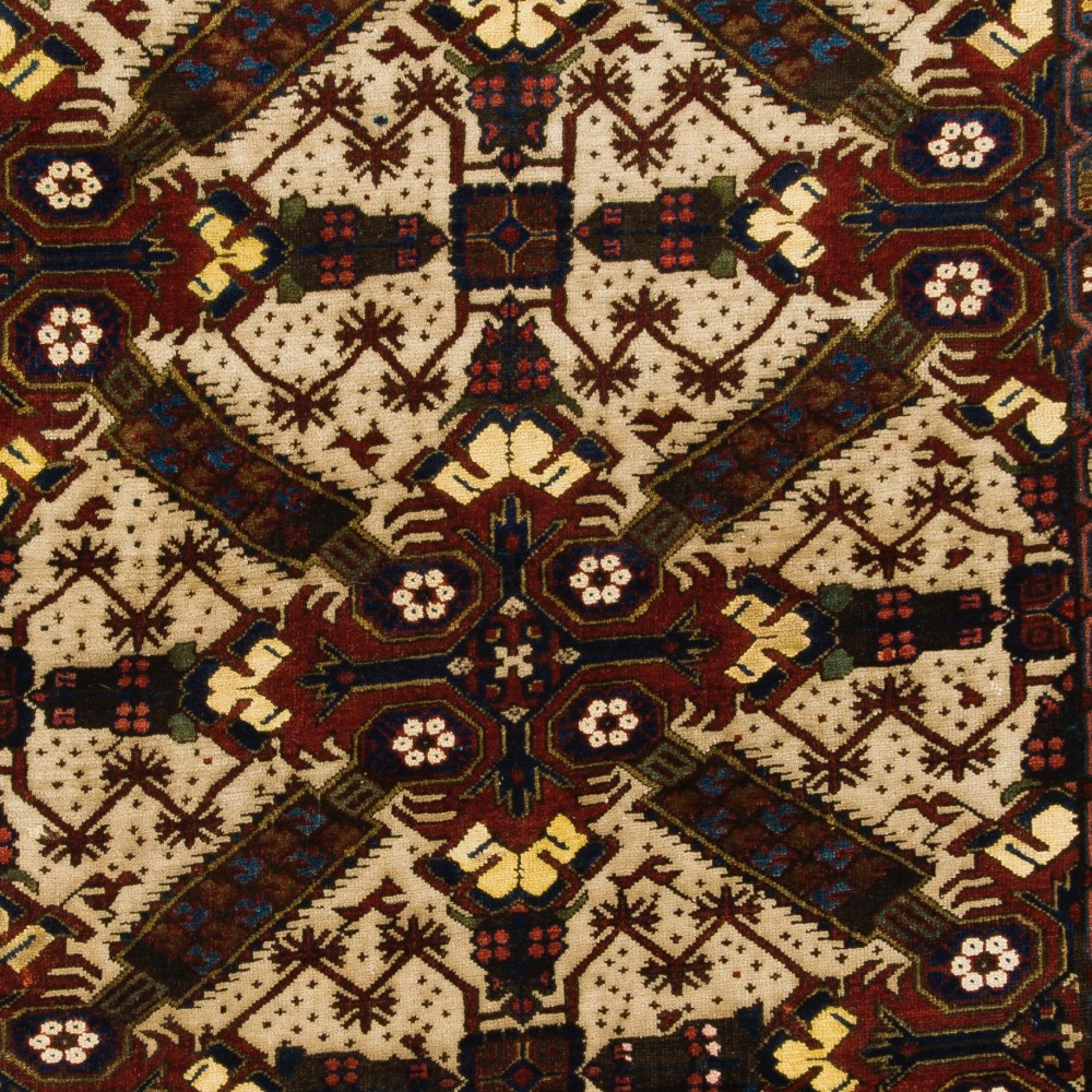 Antique Caucasian Seichur Rug