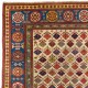 Antique Ivory Ground Caucasian Kazak Rug, circa 1875