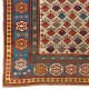 Antique Ivory Ground Caucasian Kazak Rug, circa 1875