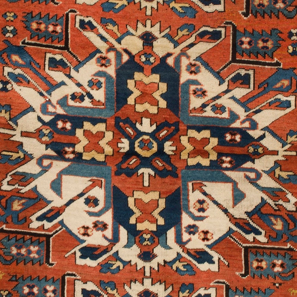 Antique "Sunburst" or "Eagle Kazak" Rug from Karabagh, Southern Caucasus