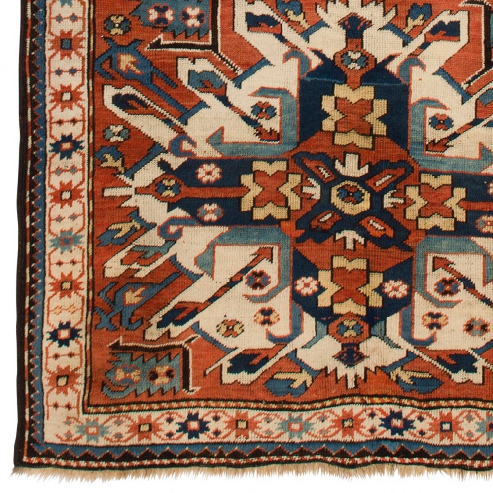 Antique "Sunburst" or "Eagle Kazak" Rug from Karabagh, Southern Caucasus