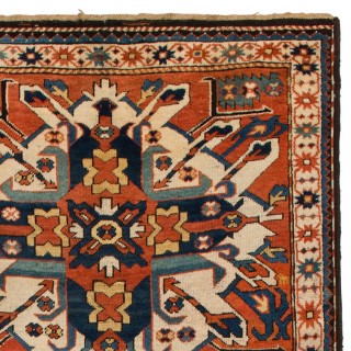 Antique "Sunburst" or "Eagle Kazak" Rug from Karabagh, Southern Caucasus