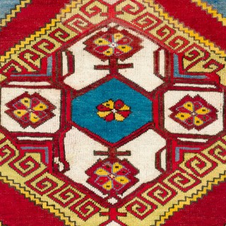 Antique Anatolian Karapinar Rug, Ca 1900