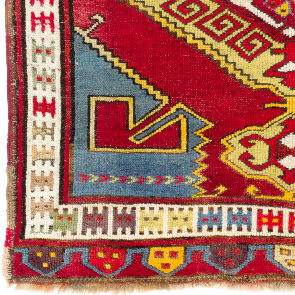 Antique Anatolian Karapinar Rug, Ca 1900