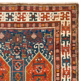 Antique Caucasian Karabakh Runner Rug, Full Pile, Ca 1880