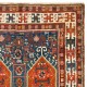 Antique Caucasian Karabakh Runner Rug, Full Pile, Ca 1880