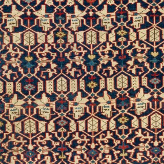 Fine Antique Caucasian Kuba Konaghend Rug, Dated 1867