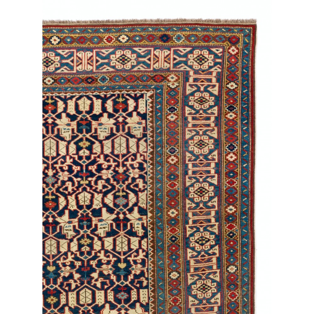 Fine Antique Caucasian Kuba Konaghend Rug, Dated 1867