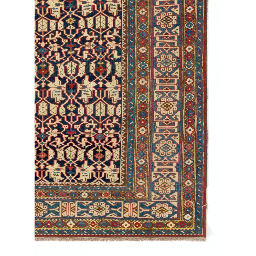 Fine Antique Caucasian Kuba Konaghend Rug, Dated 1867
