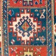 Antique Caucasian Bordjalou Kazak Rug. Top Shelf Collectors Carpet