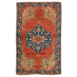 Rare Antique Turkish Magri 'Fethiye' Wool Rug, Ca 1900