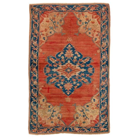 Rare Antique Turkish Magri 'Fethiye' Wool Rug, Ca 1900