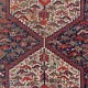 Antique Persian Shiraz Qashqai Rug, Ca 1890, 100% Wool