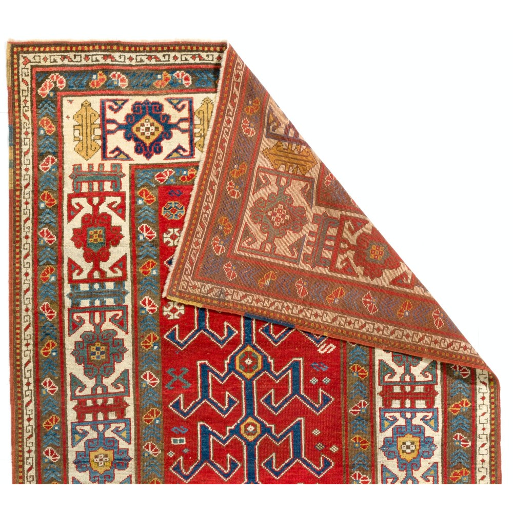 Top-Notch One of a Kind 19th Century Kazak Rug, Excellent Original Condition