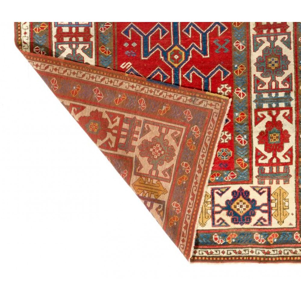 Top-Notch One of a Kind 19th Century Kazak Rug, Excellent Original Condition