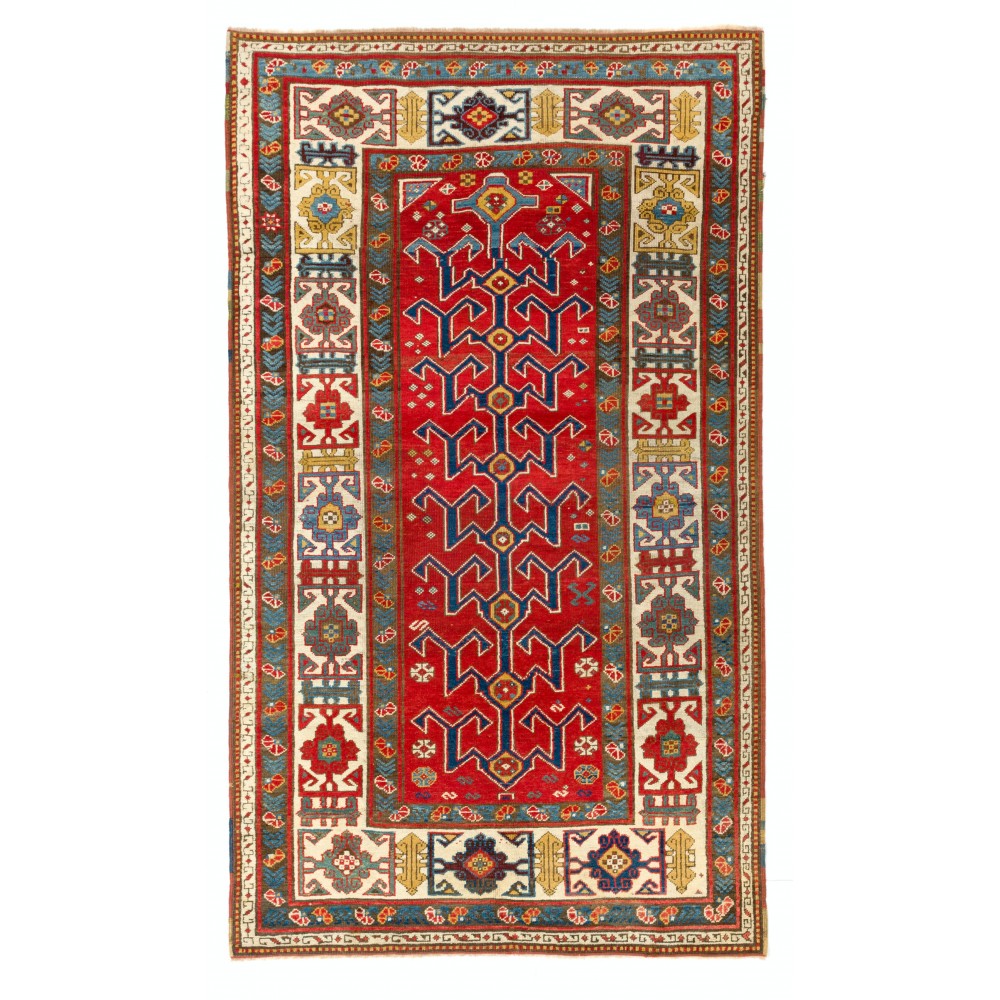 Top-Notch One of a Kind 19th Century Kazak Rug, Excellent Original Condition