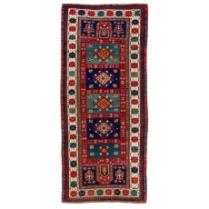 Antique Caucasian Kazak Rug. Full Pile. Original Condition. Ca 1880