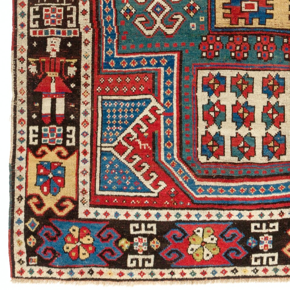 Dated 1860, Caucasian Wedding Rug, The Best of a Small Group of Sewan Kazak Rugs