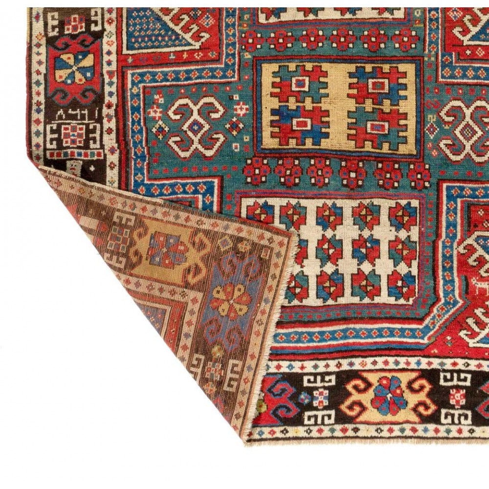 Dated 1860, Caucasian Wedding Rug, The Best of a Small Group of Sewan Kazak Rugs