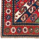Antique Caucasian Gendje Kazak Rug with Diagonal Stripes
