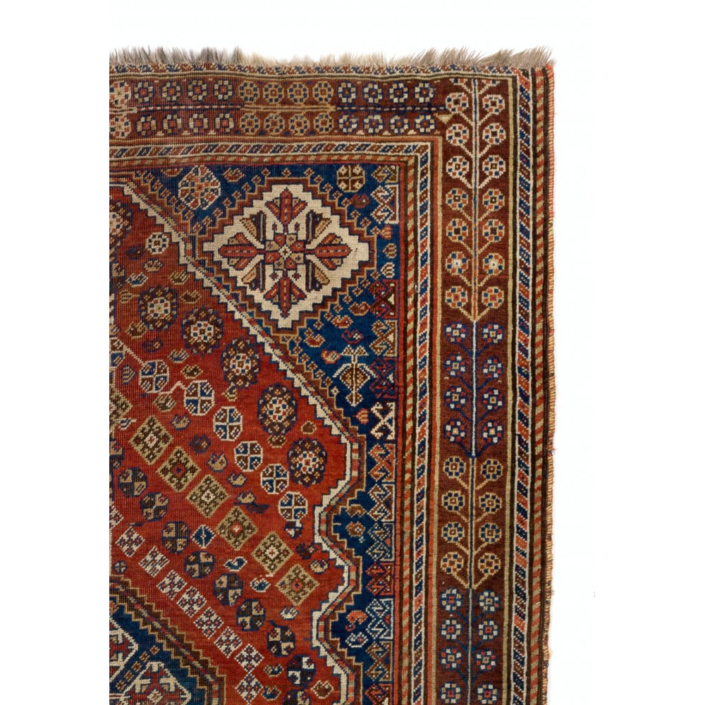 Antique Oriental Shiraz Qashqai Rug	