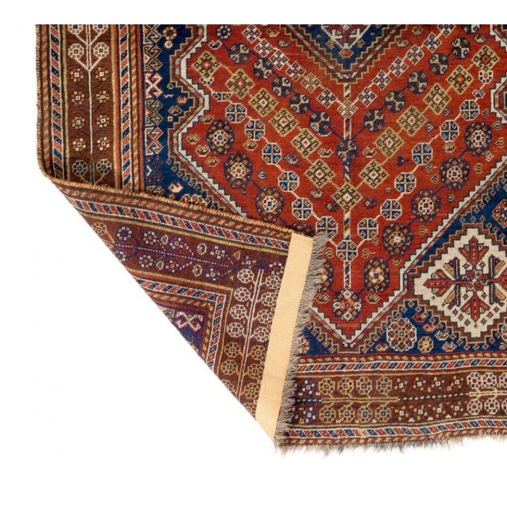Antique Oriental Shiraz Qashqai Rug	