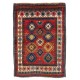 Antique Caucasian Kazak Rug, circa 1860, Original Good Condition