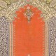 Antique Turkish Panderma Rug with Archway, Vase, Chandelier and Flowers