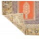 Antique Turkish Panderma Rug with Archway, Vase, Chandelier and Flowers