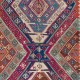 Rare Antique Handmade Anatolian Flat-Weave Kilim Rug, Ca 1875