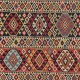 Antique Caucasian Shirvan Kilim Rug, Ca 1870, 100% Wool & Natural Dyes