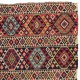 Antique Caucasian Shirvan Kilim Rug, Ca 1870, 100% Wool & Natural Dyes